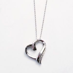 Sterling silver heart pendant